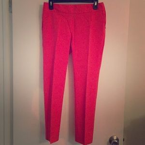 Ann Taylor Loft coral crop pants